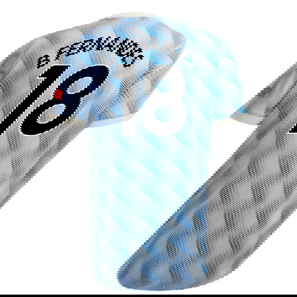 Manchester United 2021-22 Away Shirt (XL) (Mint) (B FERNANDES 18)