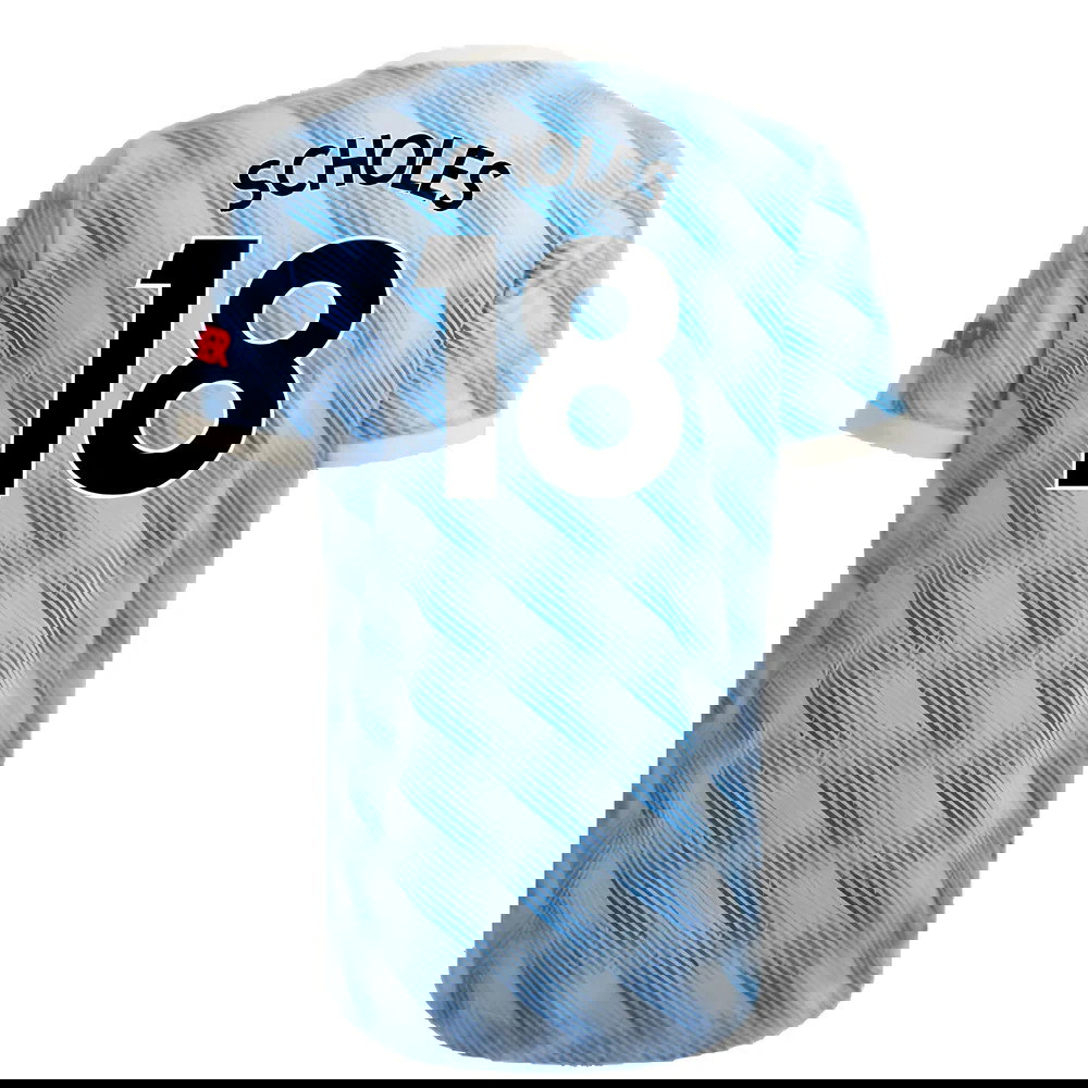 Manchester United 2021-22 Away Shirt (XL) (Mint) (SCHOLES 18)