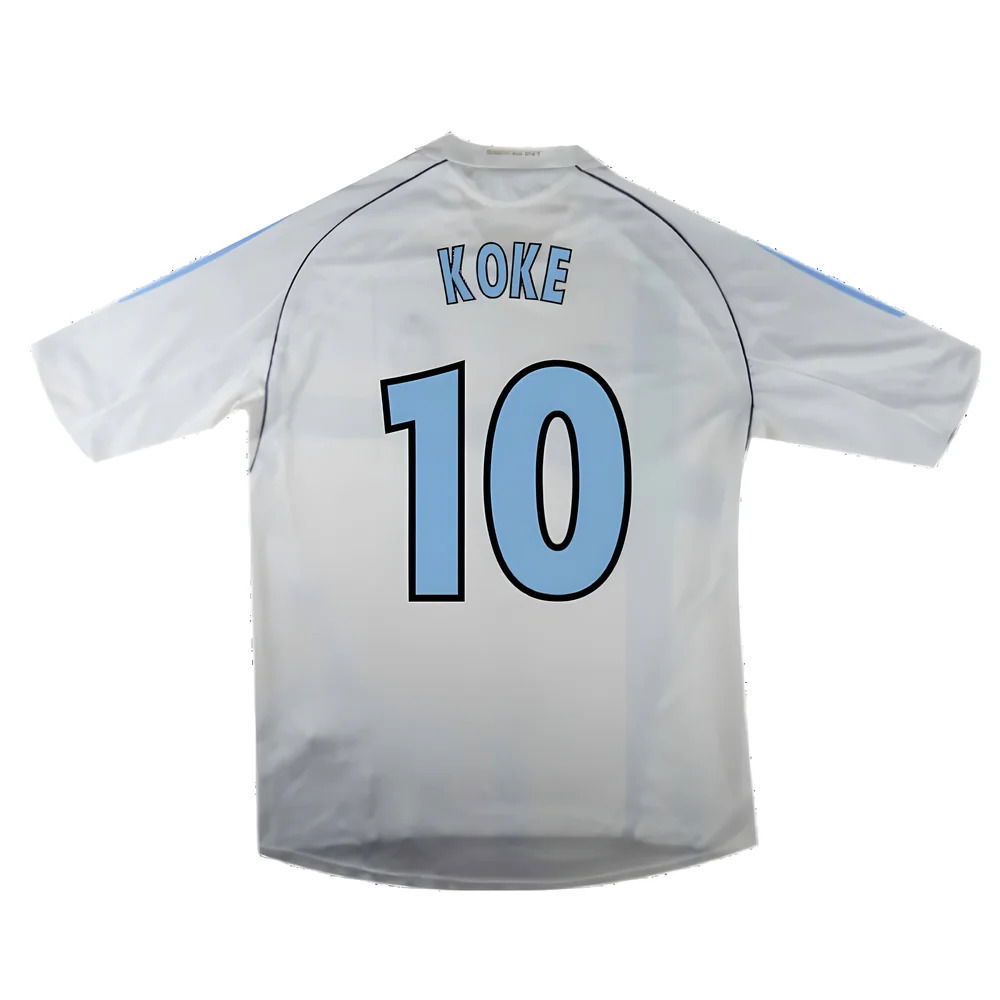Marseille 2004-05 Home Shirt ((Excellent) L) (Koke 10)
