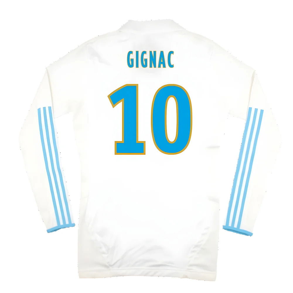 Marseille 2011-12 Player Spec Long Sleeve Home Shirt ((Excellent) L) (Gignac 10)