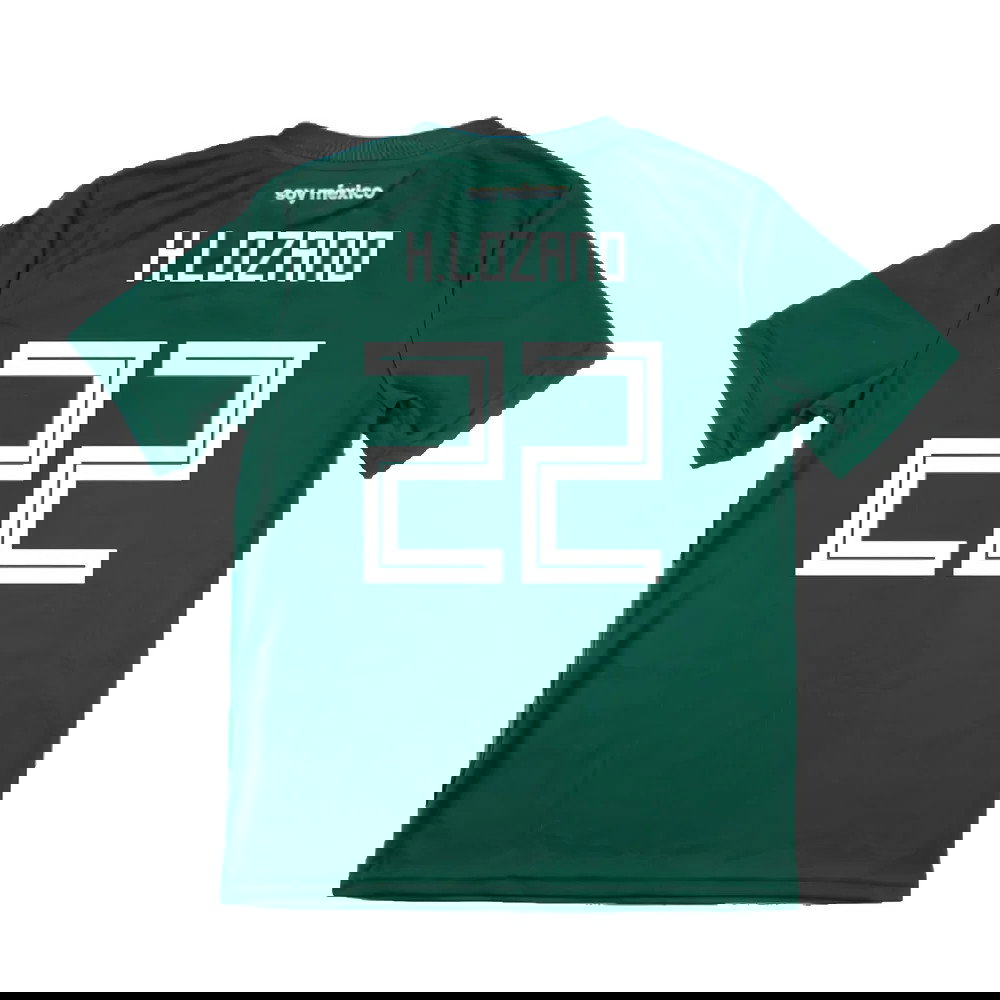 Mexico 2018-19 Home Shirt (Mint) (H.Lozano 22)