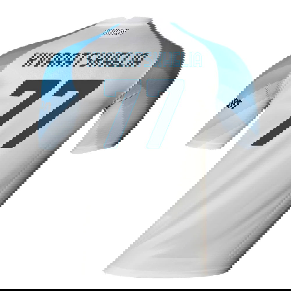 Napoli 2022-2023 Away Player Issue Shirt (XL) (Very Good) (Kvaratskhelia 77)