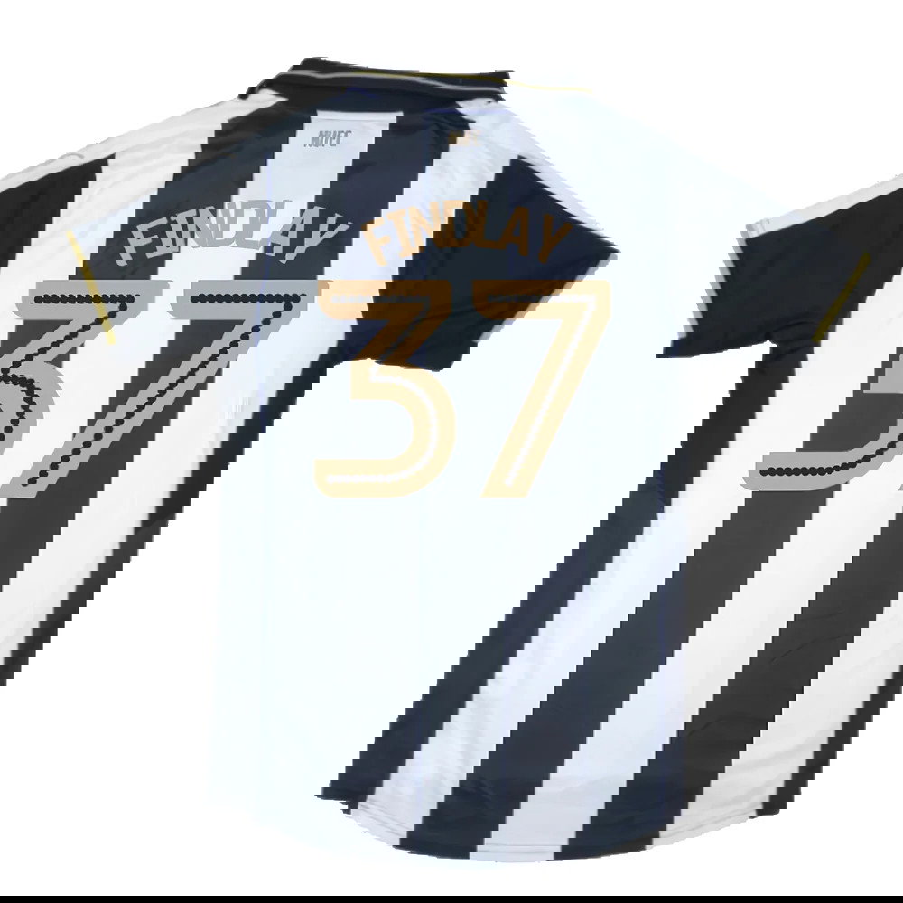 Newcastle United 2016-17 Sponsorless Home Shirt (M) (Excellent) (Findlay 37)