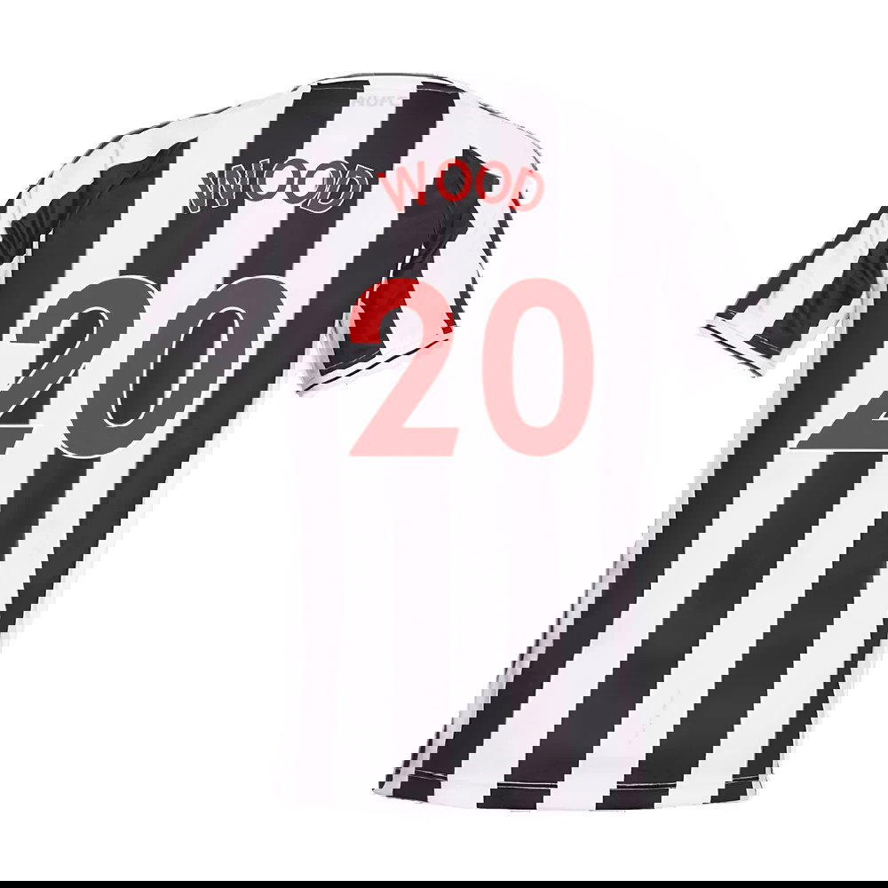 Newcastle United 2022-23 Home Shirt (Sponsorless) (L) (Excellent) (WOOD 20)