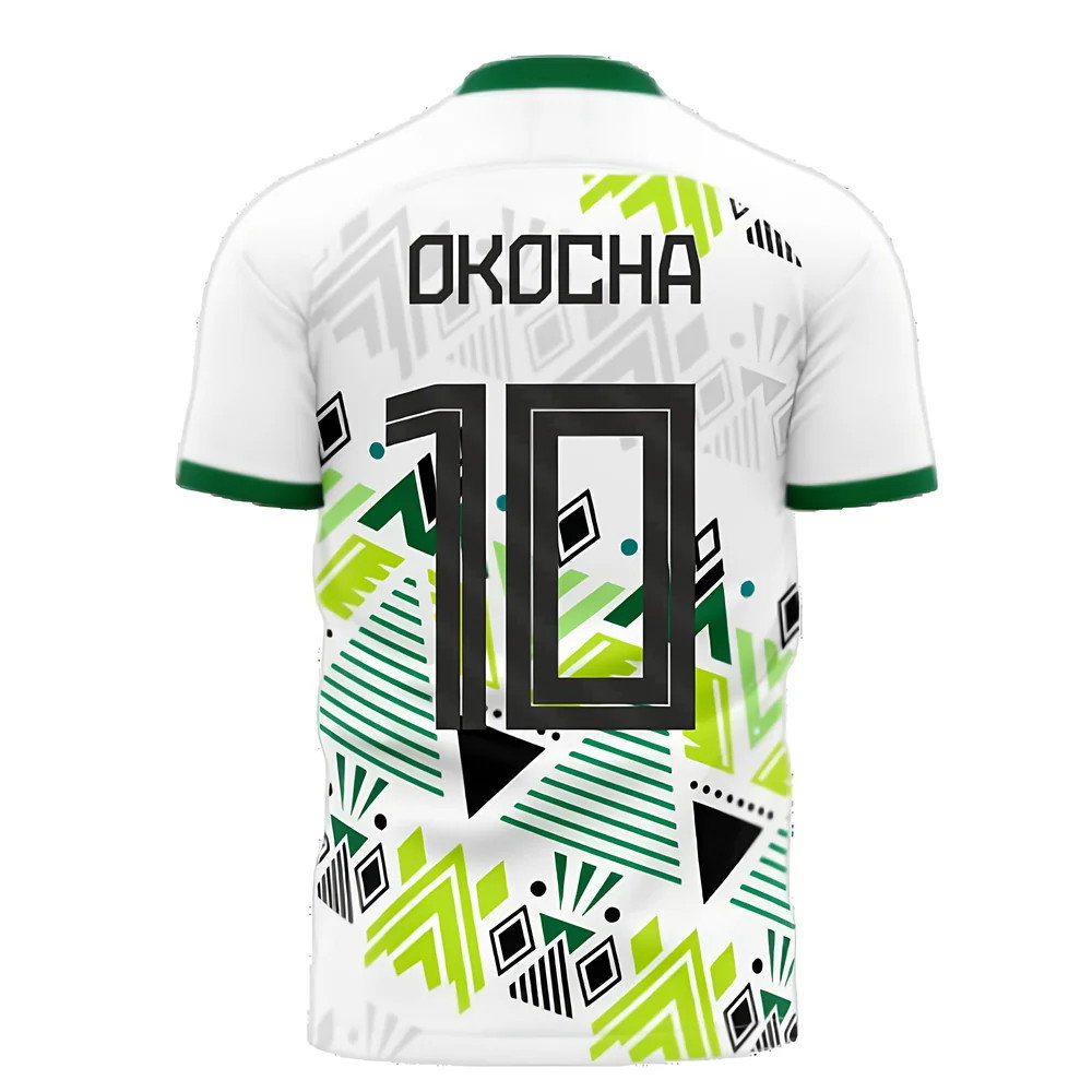  Nigeria 2025-2026 Away Concept Football Kit (Libero) (OKOCHA 10) - Little Boys
