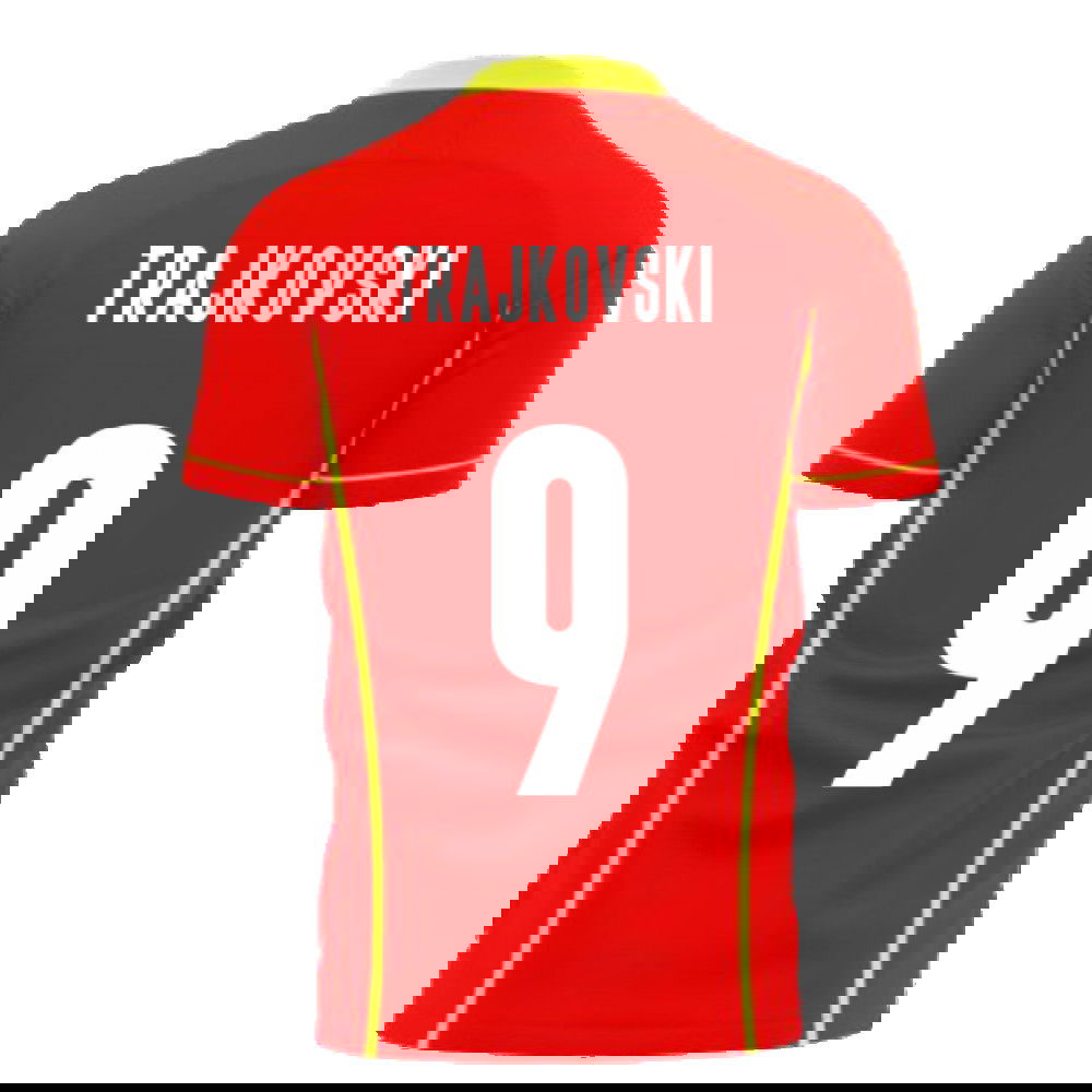  North Macedonia 2025-2026 Home Concept Shirt (Libero) (TRAJKOVSKI 9)