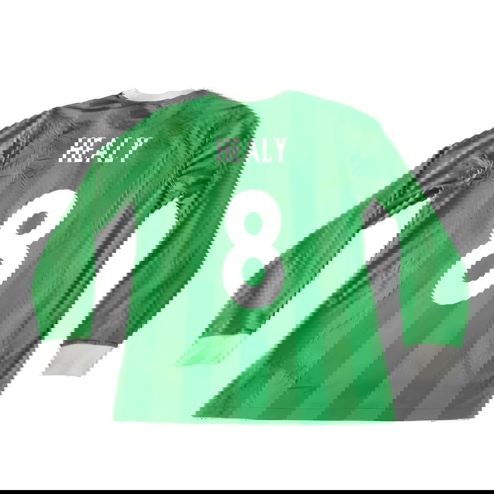 Northern Ireland 2010-12 Long Sleeve Home Shirt ((Good) XL) (Healy 8)