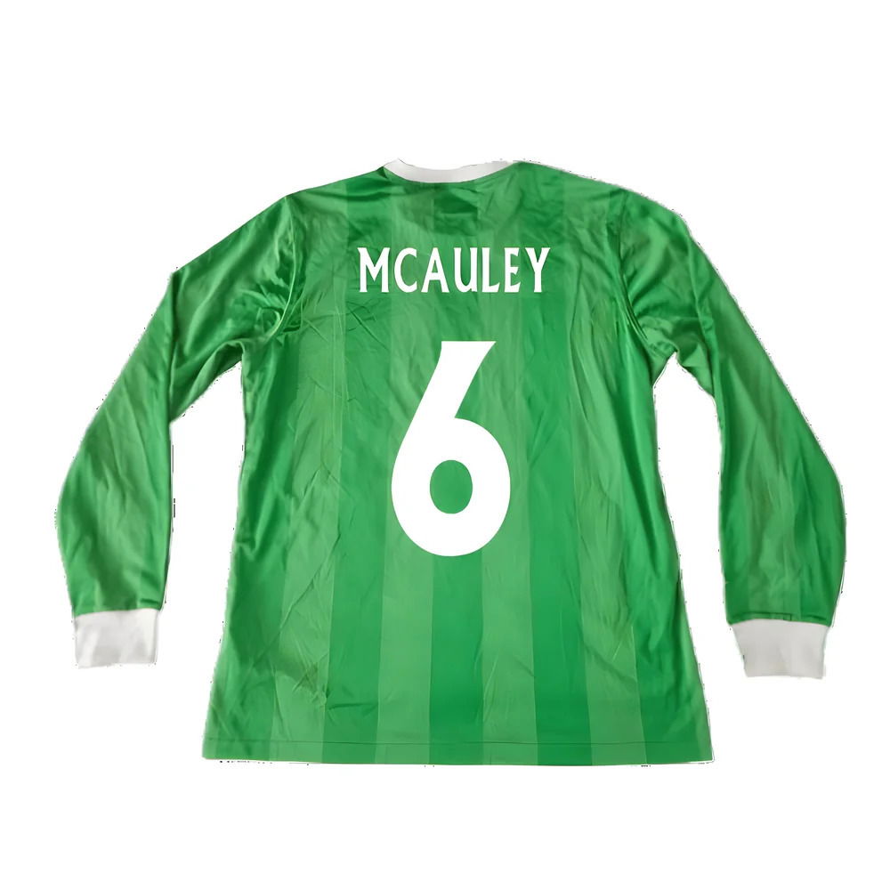 Northern Ireland 2010-12 Long Sleeve Home Shirt ((Good) XL) (McAuley 6)