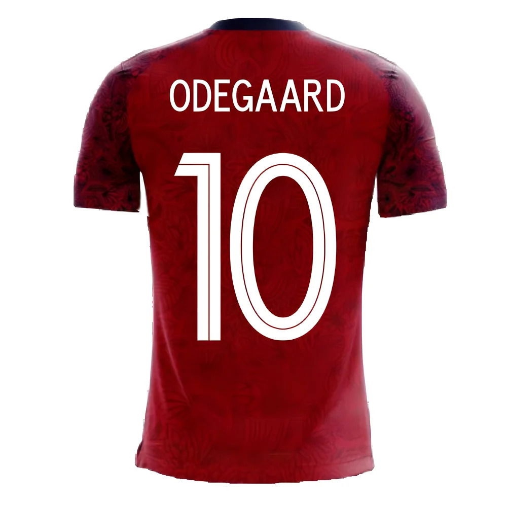 Norway 2025-2026 Home Concept Football Kit (Airo) (ODEGAARD 10)