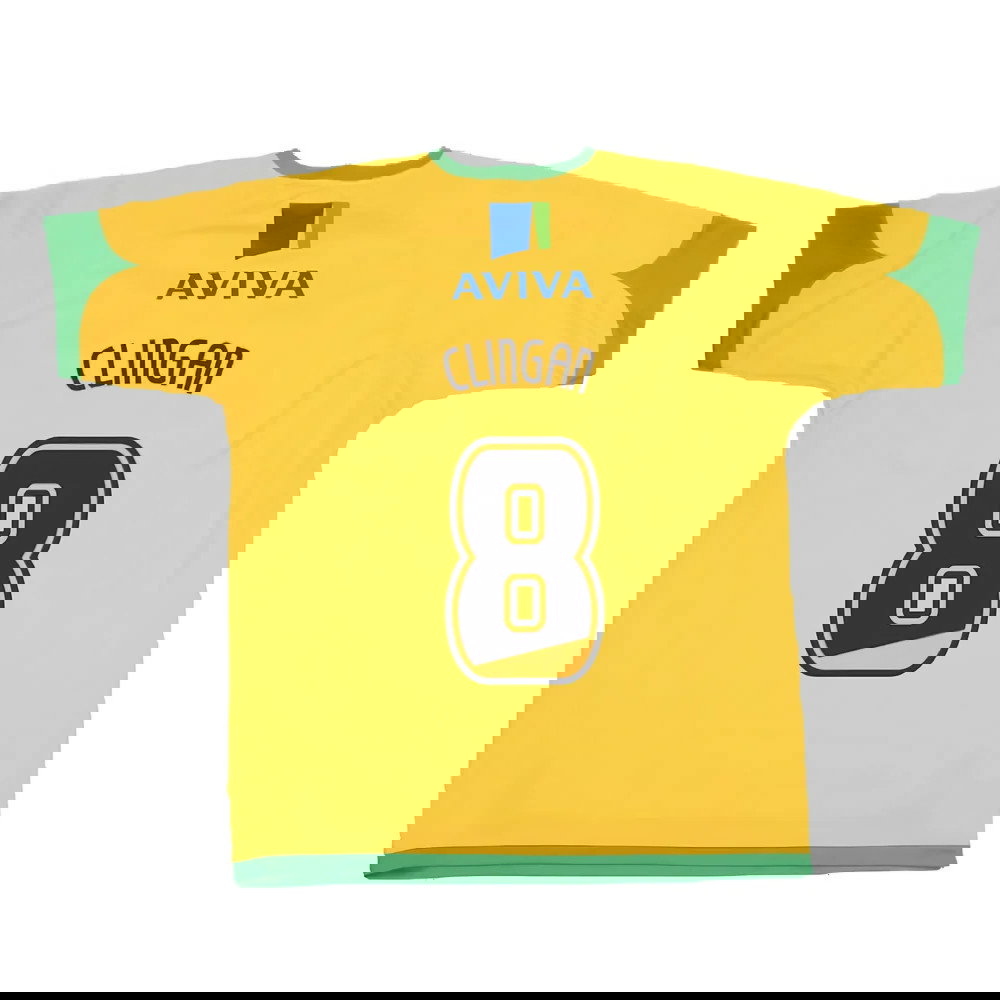 Norwich 2008-2010 Home Shirt (Good) (Clingan 8)