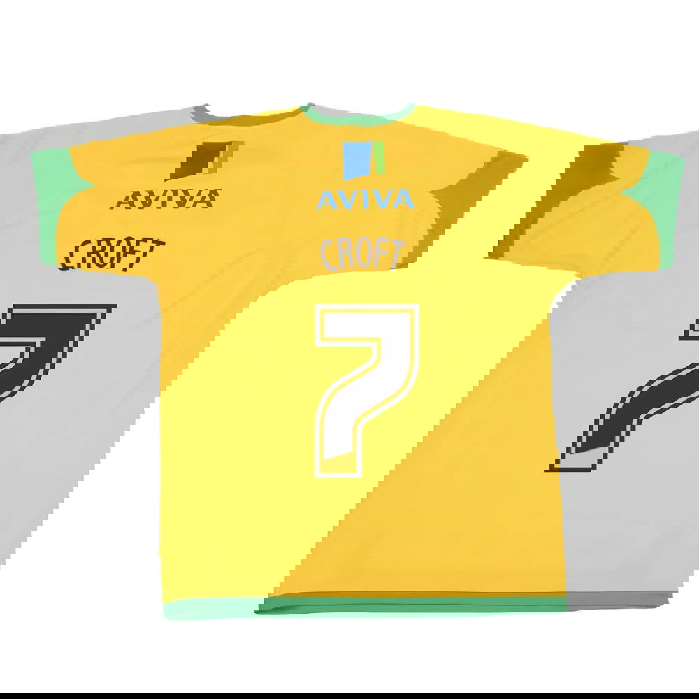 Norwich 2008-2010 Home Shirt (Good) (Croft 7)