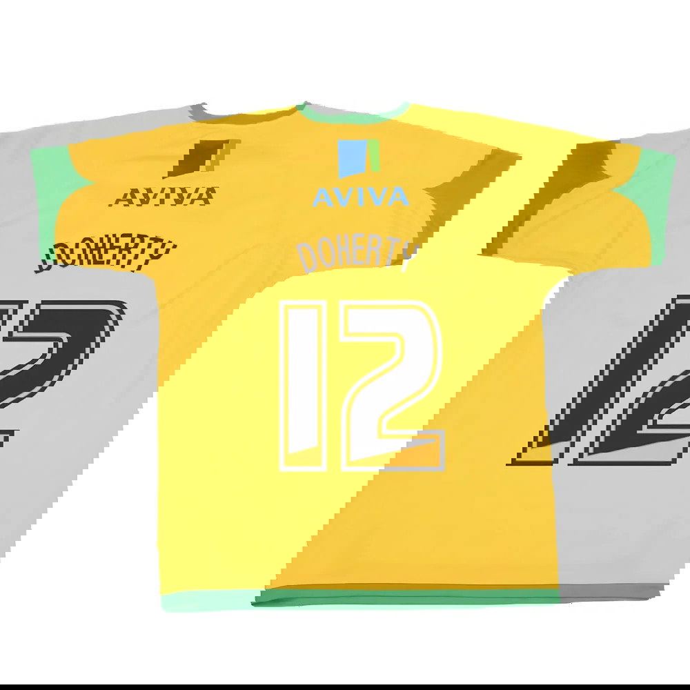 Norwich 2008-2010 Home Shirt (Good) (Doherty 12)