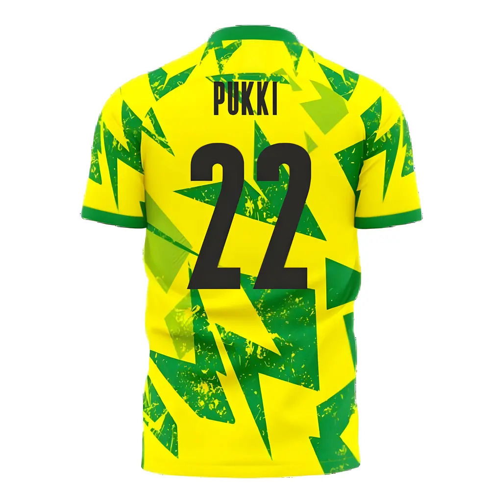  Norwich 2025-2026 Home Concept Football Kit (Libero) (Pukki 22)