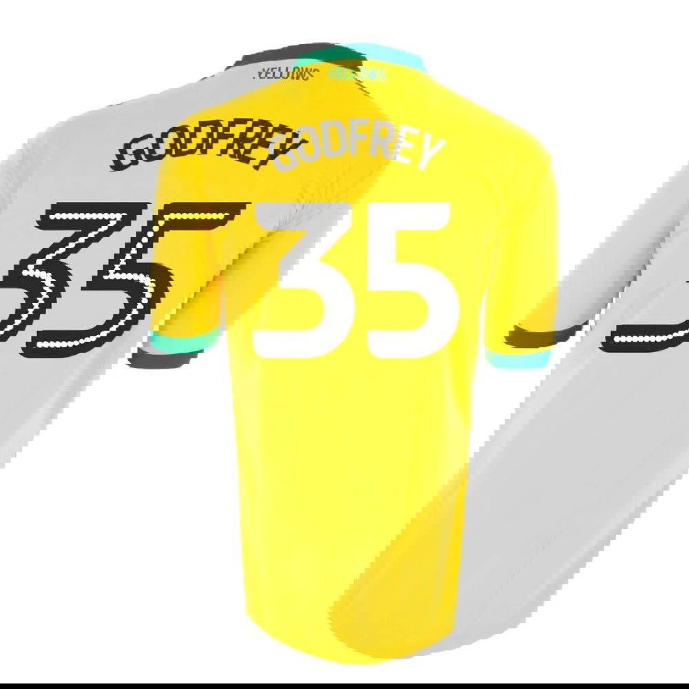 Norwich City 2016-17 Home Shirt ((Good) XXL) (Godfrey 35)