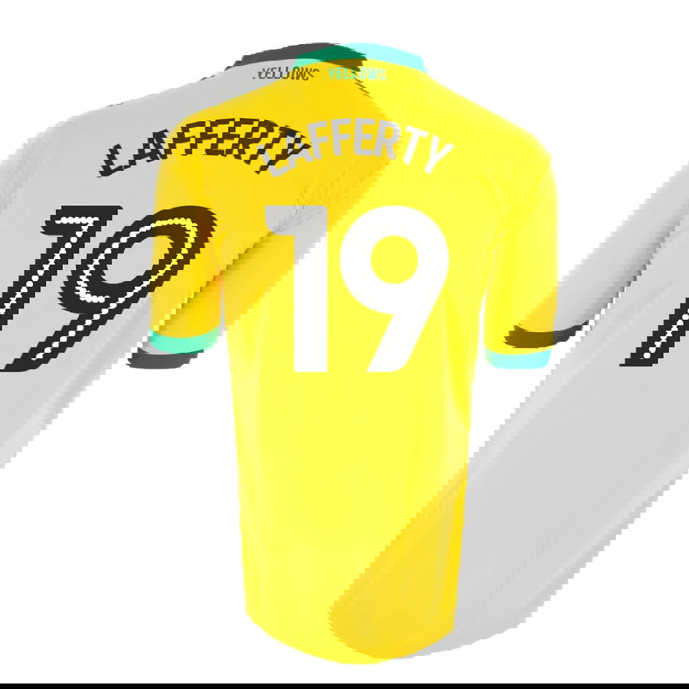 Norwich City 2016-17 Home Shirt ((Good) XXL) (Lafferty 19)