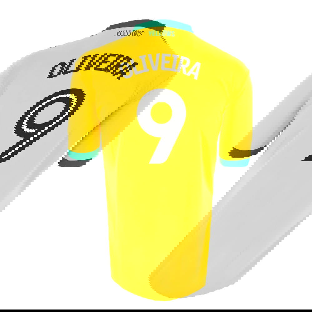 Norwich City 2016-17 Home Shirt ((Good) XXL) (Oliveira 9)