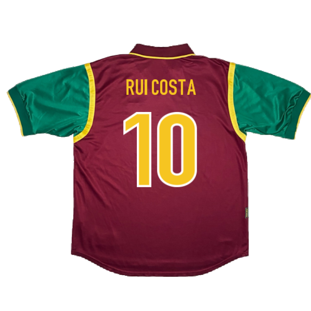 Portugal 1998-1999 Home Shirt (Excellent) (RUI COSTA 10)