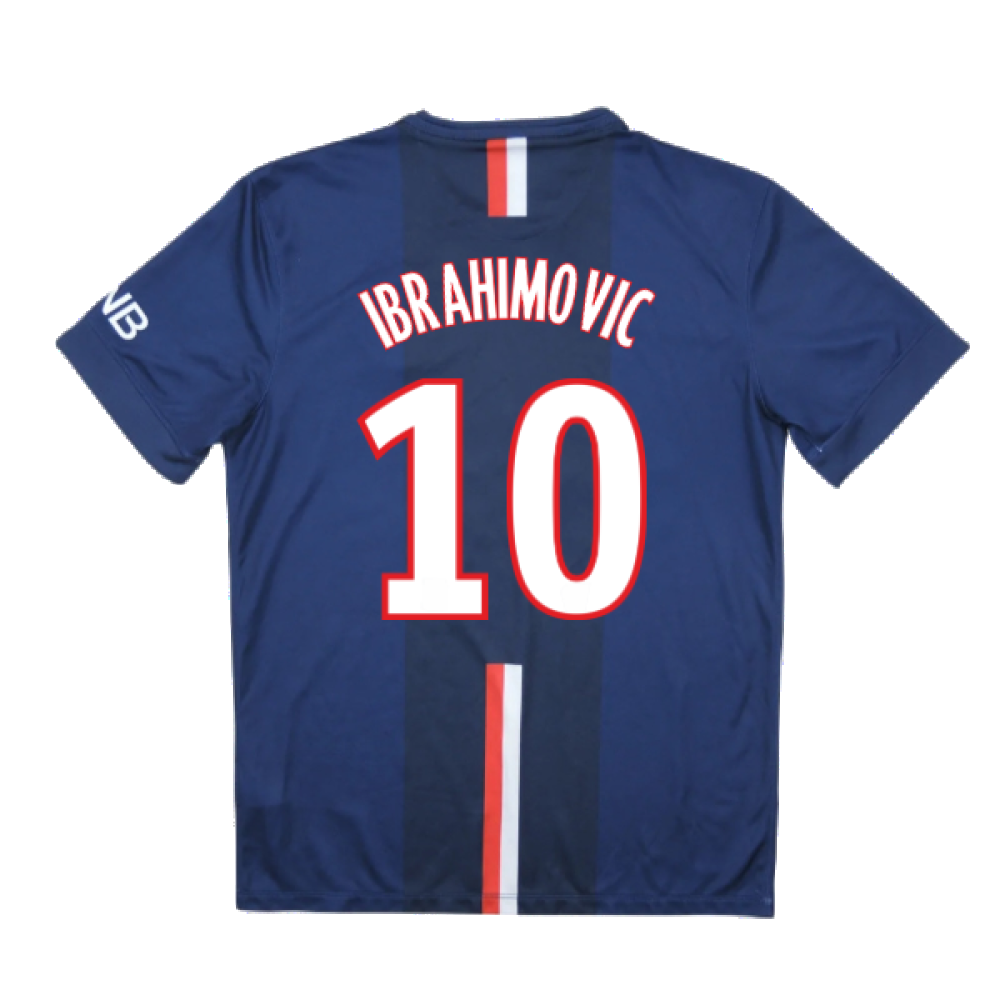 PSG 2014-15 Home Shirt ((Very Good) S) (Ibrahimovic 10)