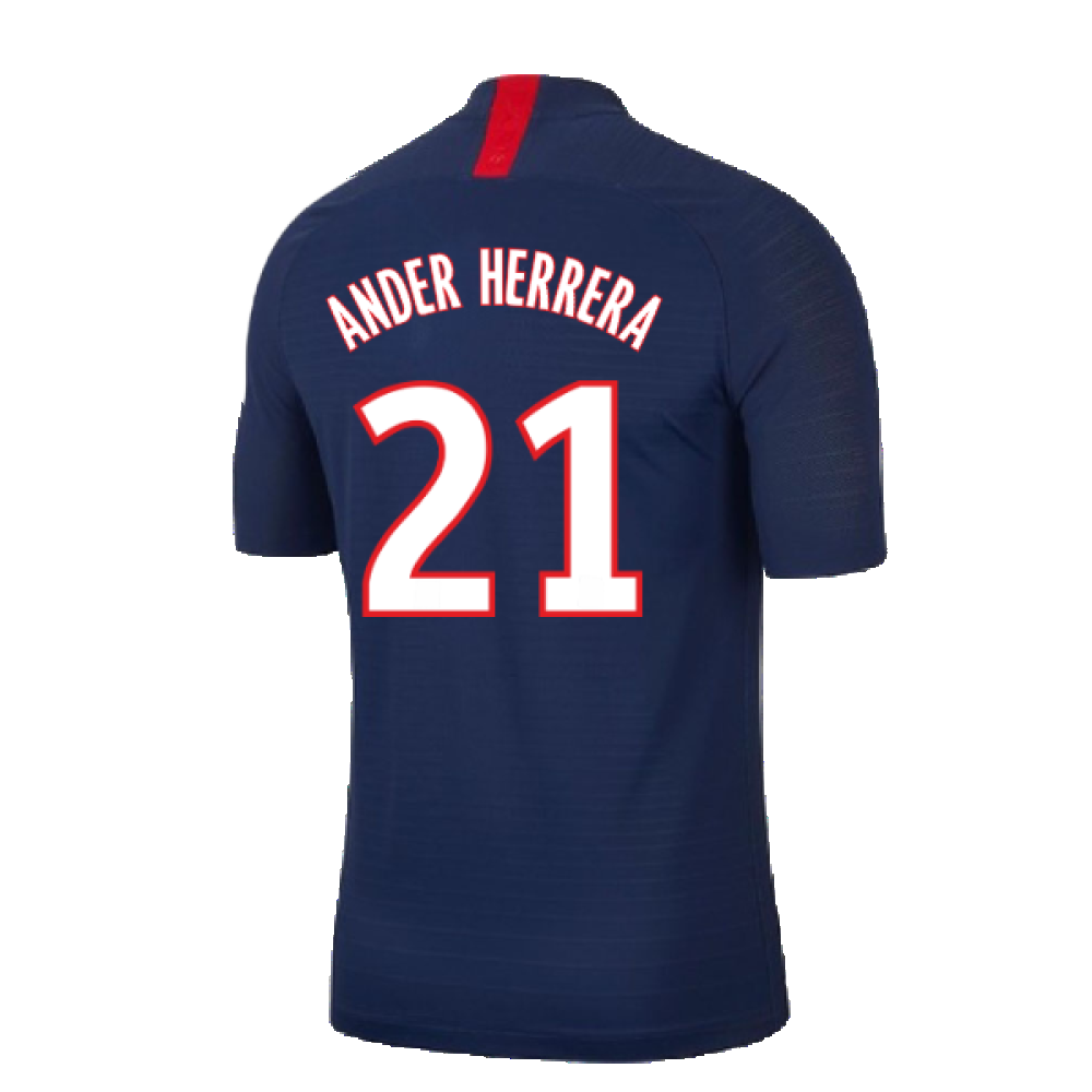 PSG 2019-20 Home Nike Vaporknit Shirt ((Mint) S) (Ander Herrera 21)
