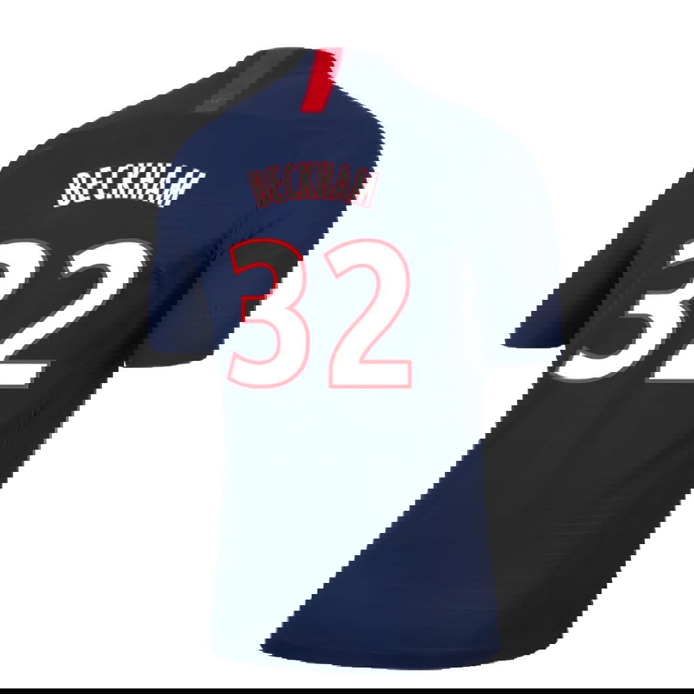 PSG 2019-20 Home Nike Vaporknit Shirt ((Mint) S) (BECKHAM 32)