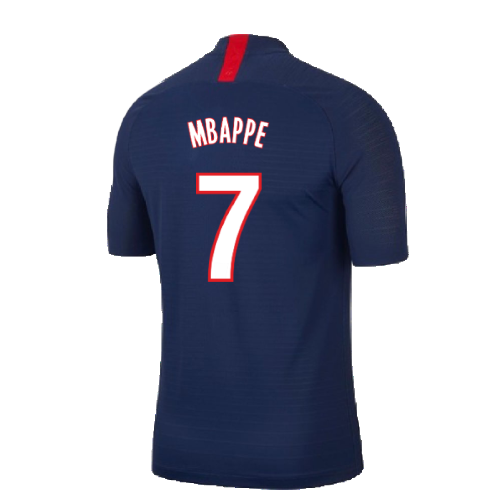 PSG 2019-20 Home Nike Vaporknit Shirt ((Mint) S) (MBAPPE 7)