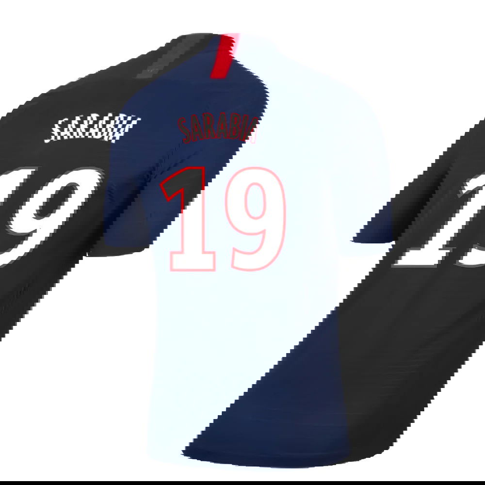 PSG 2019-20 Home Nike Vaporknit Shirt ((Mint) S) (Sarabia 19)