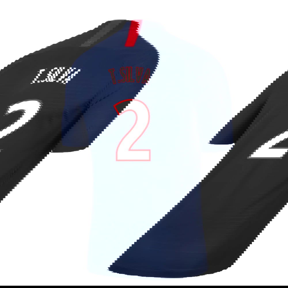 PSG 2019-20 Home Nike Vaporknit Shirt ((Mint) S) (T.SILVA 2)