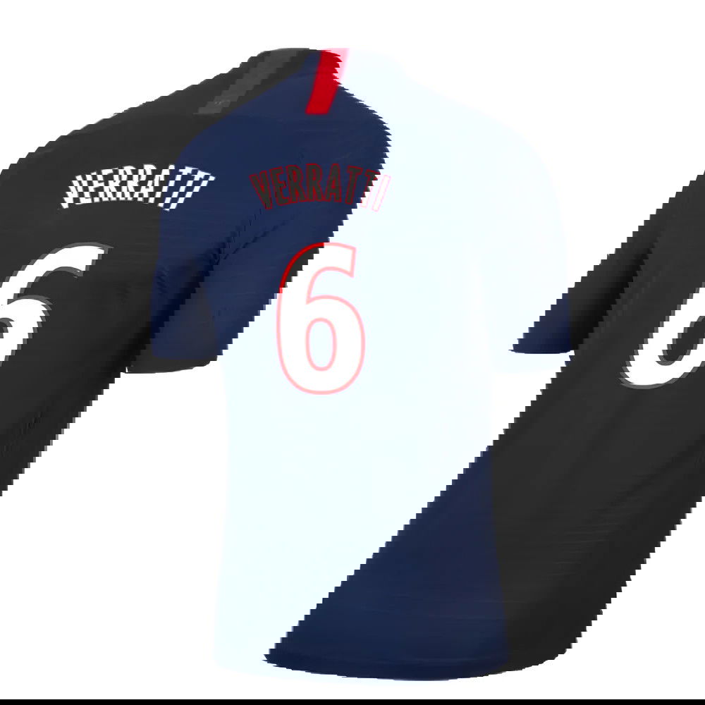 PSG 2019-20 Home Nike Vaporknit Shirt ((Mint) S) (VERRATTI 6)