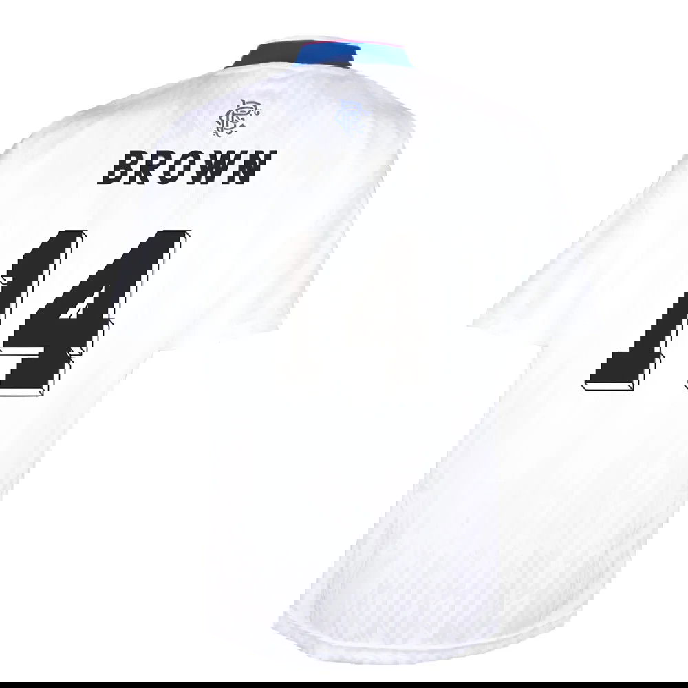 Rangers 1990 Away Retro Football Shirt (Brown 14)