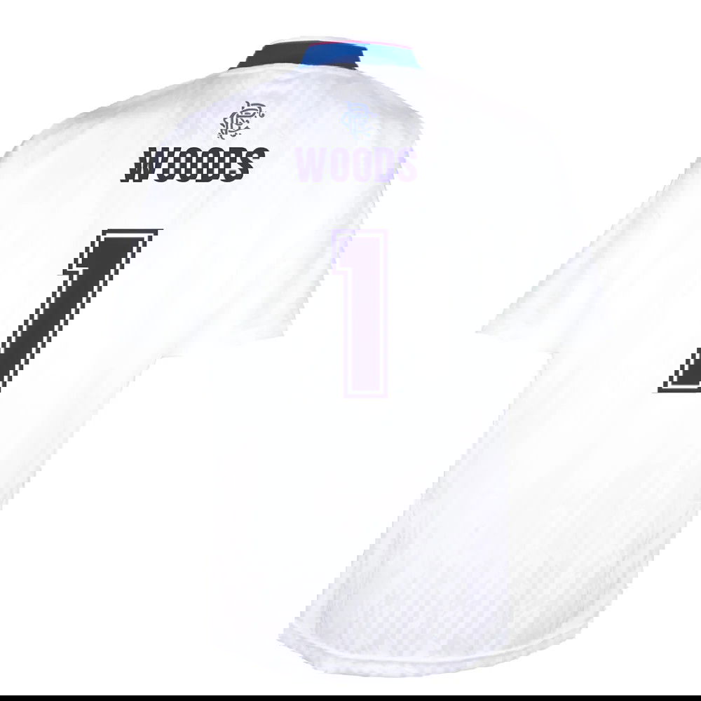 Rangers 1990 Away Retro Football Shirt (Woods 1)