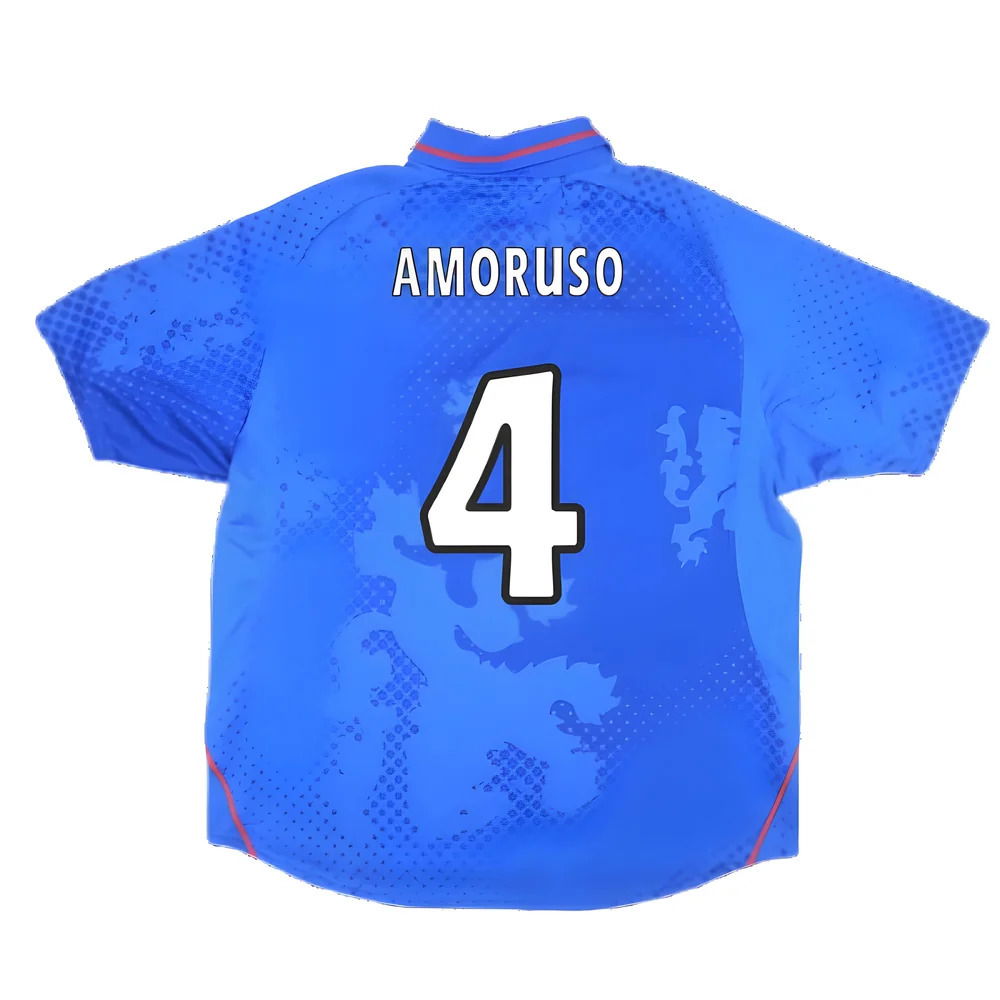 Rangers 2002-03 Home Shirt ((Very Good) XL) (Amoruso 4)