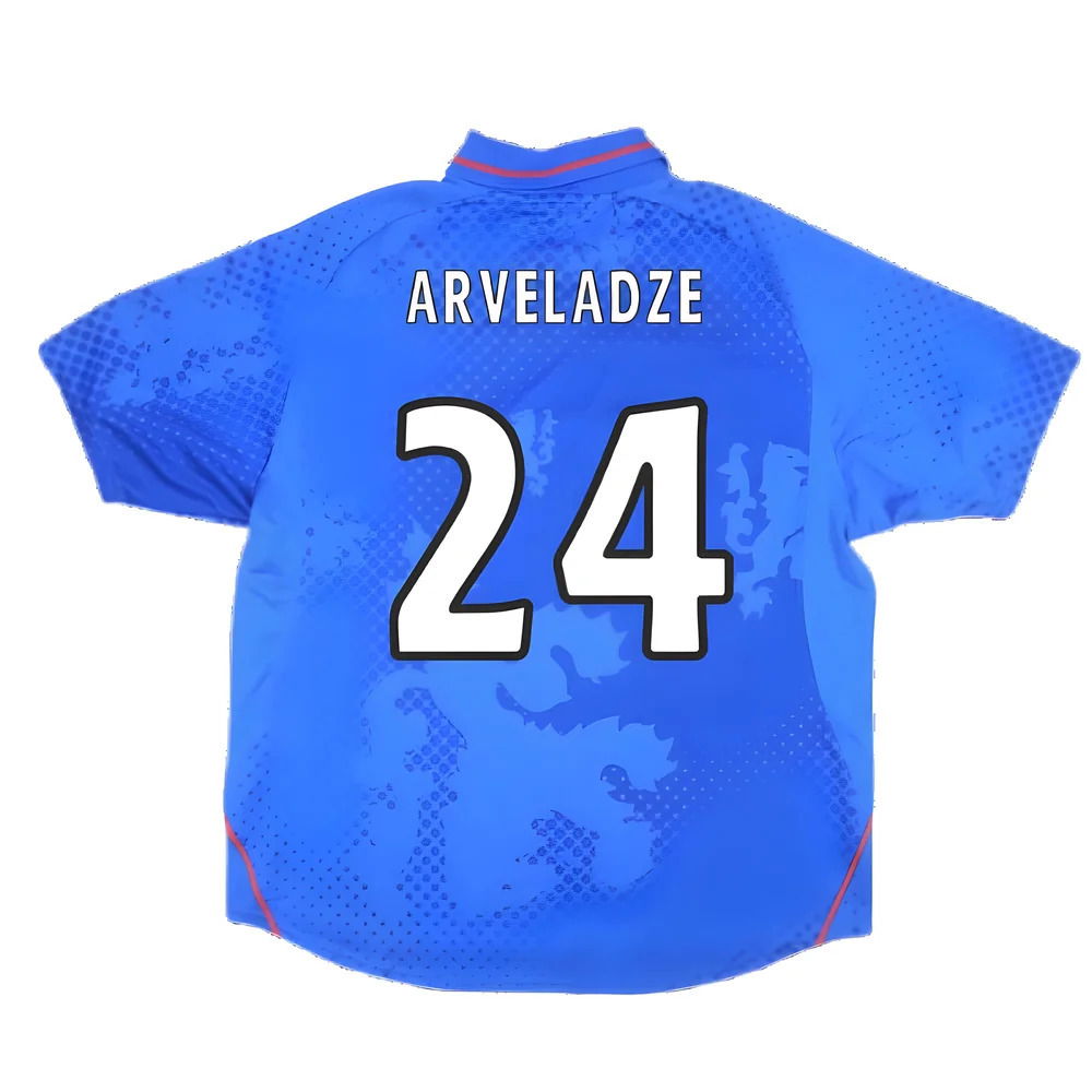 Rangers 2002-03 Home Shirt ((Very Good) XL) (Arveladze 24)