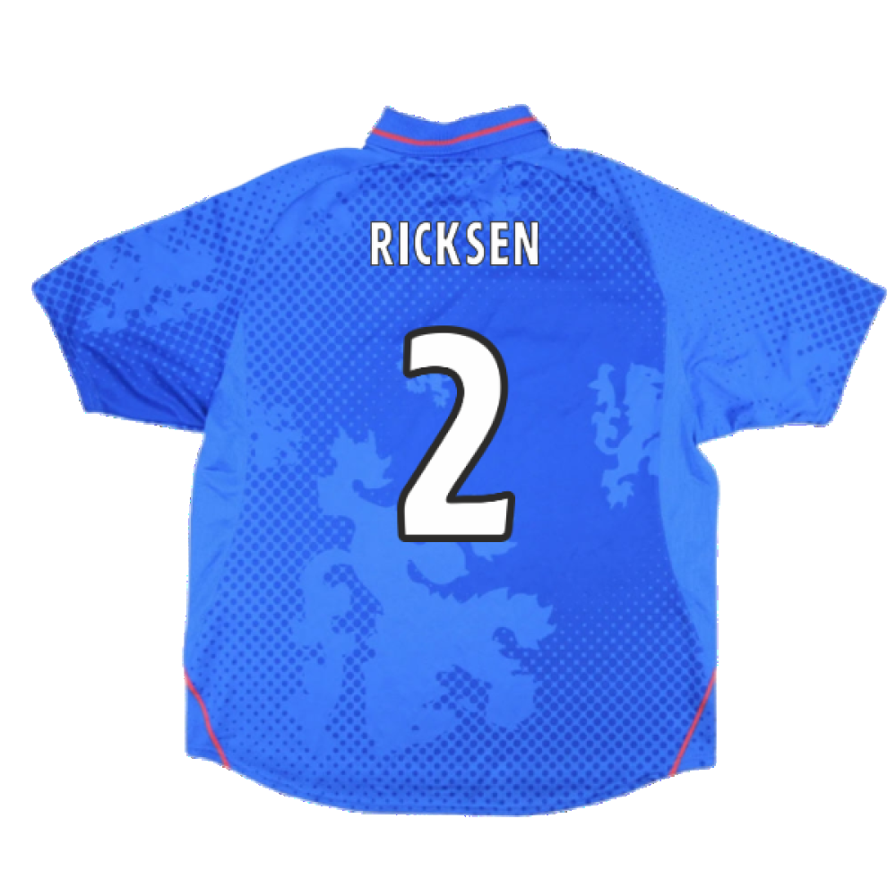 Rangers 2002-03 Home Shirt ((Very Good) XL) (Ricksen 2)