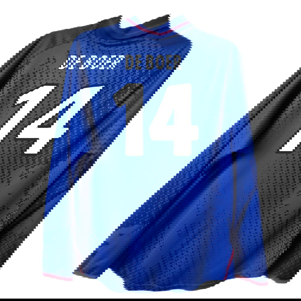 Rangers 2002-2003 Long Sleeved Home Shirt (XL) (Excellent) (De Boer 14)