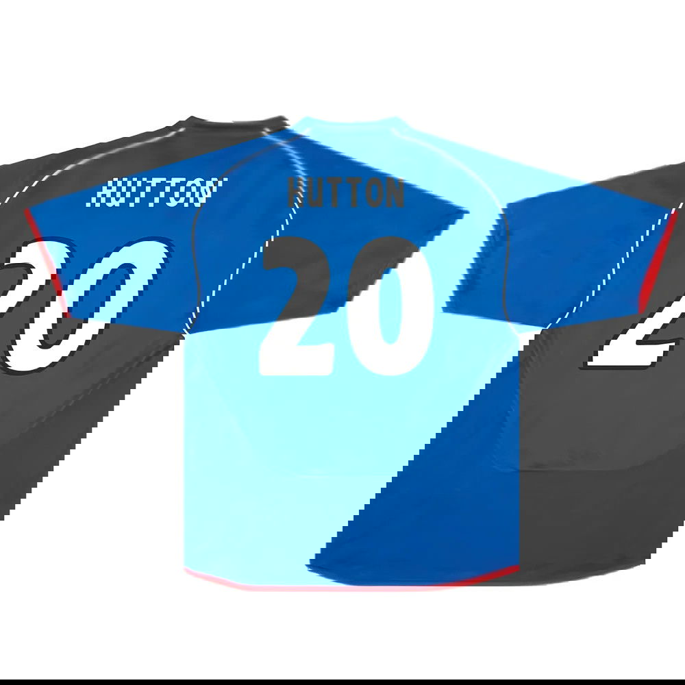 Rangers 2005-06 Home Shirt (Very Good) (Hutton 20)