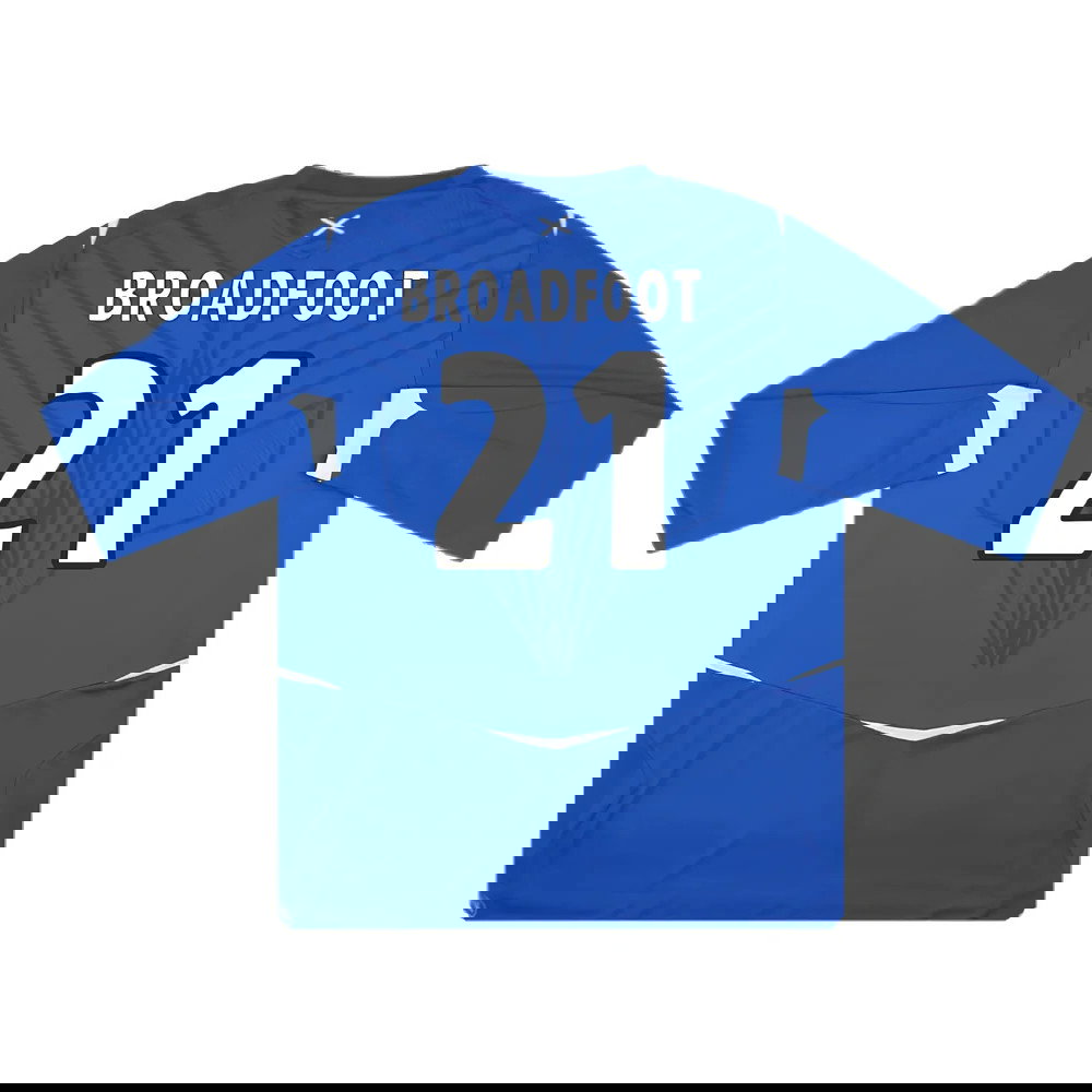 Rangers 2008-09 Home L/S Shirt (M) (Excellent) (Broadfoot 21)