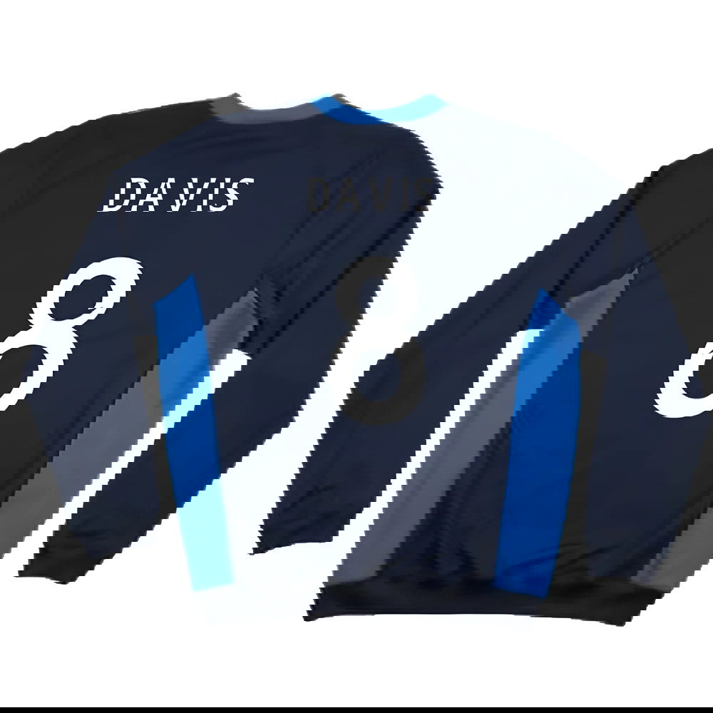 Rangers 2010-12 Long Sleeve Umbro Training Shirt (XL) (Davis 8) (Excellent)