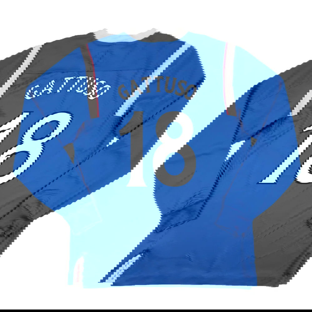 Rangers 2011-12 Home Long Sleeve Shirt (Sponsorless) (S) (Good) (Gattuso 18)
