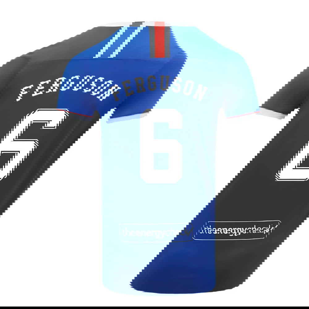 Rangers 2020-21 Home Shirt (XL) (FERGUSON 6) (Mint)