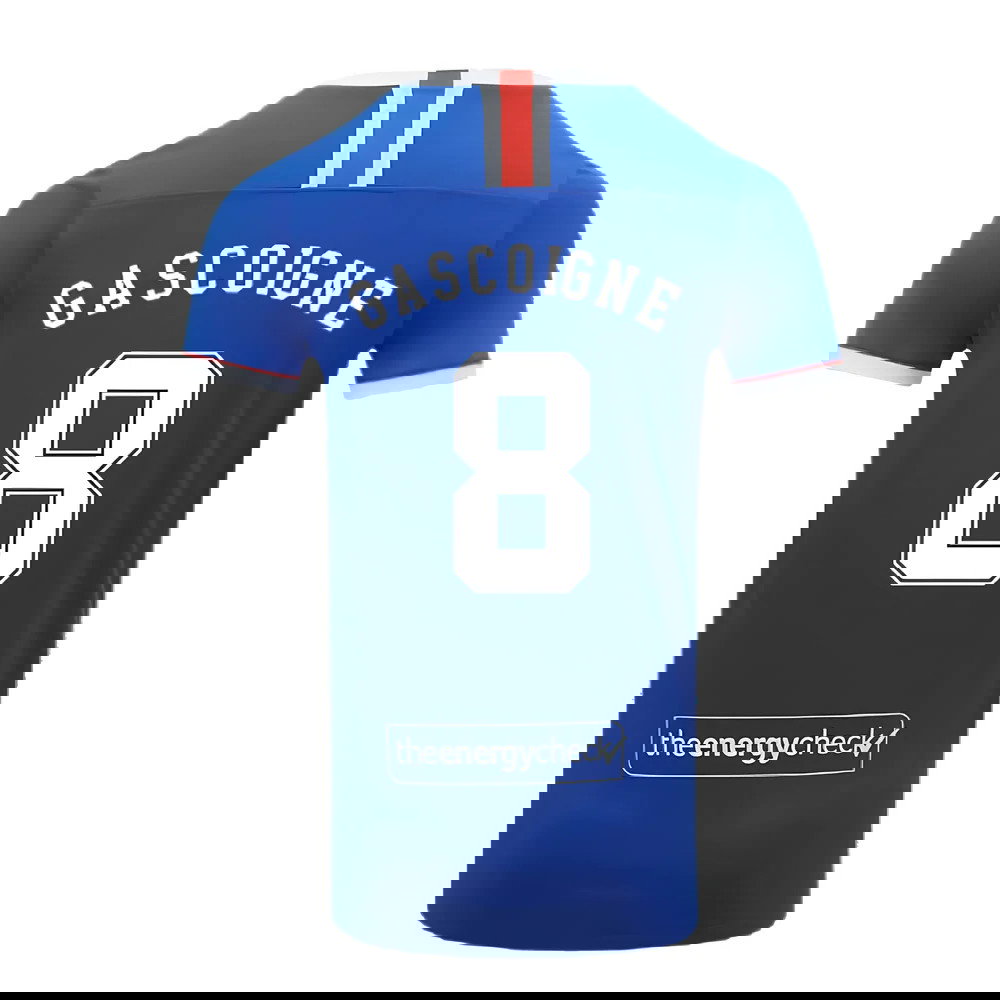 Rangers 2020-21 Home Shirt (XL) (GASCOIGNE 8) (Mint)