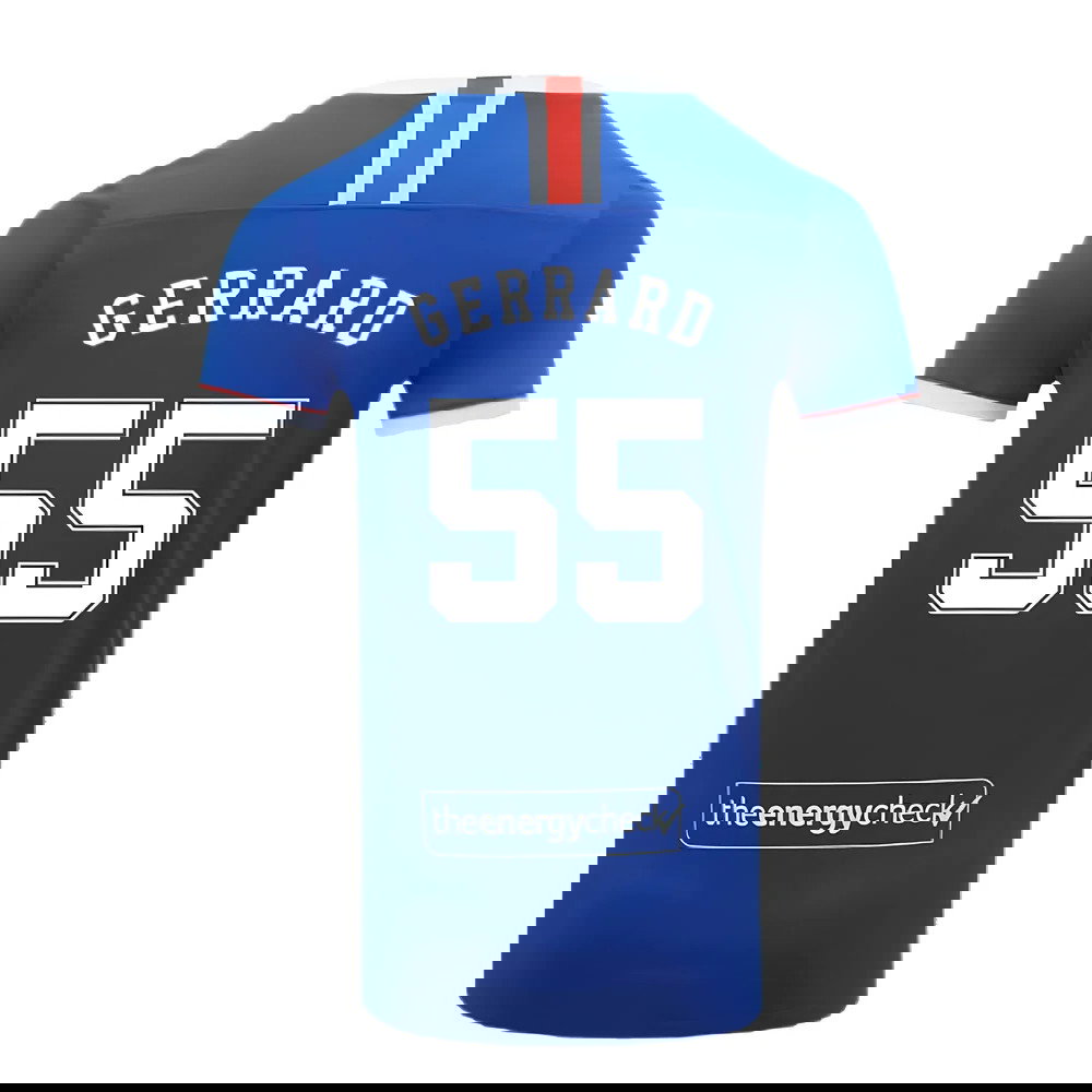 Rangers 2020-21 Home Shirt (XL) (Gerrard 55) (Mint)