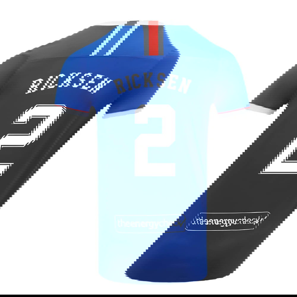 Rangers 2020-21 Home Shirt (S) (RICKSEN 2) (Excellent)