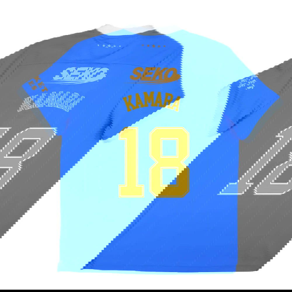 Rangers 2021-22 Home Shirt (4XL) (Mint) (KAMARA 18)