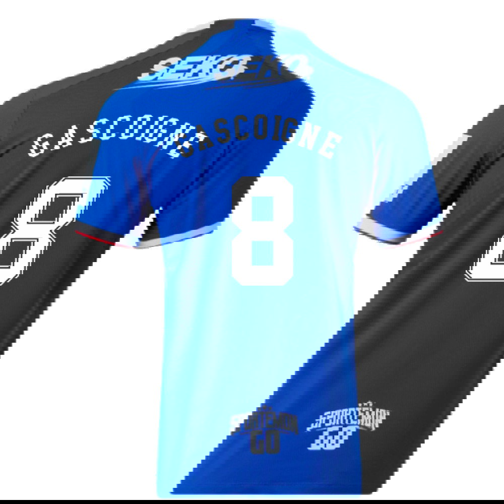 Rangers 2022-23 Home Shirt (M) (Mint) (GASCOIGNE 8)