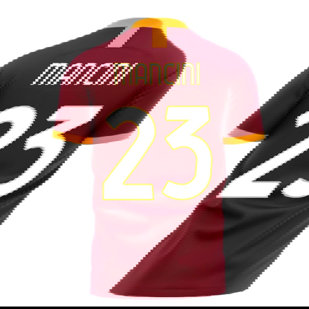 Roma 2025-2026 Home Concept Football Kit (Libero) (MANCINI 23)