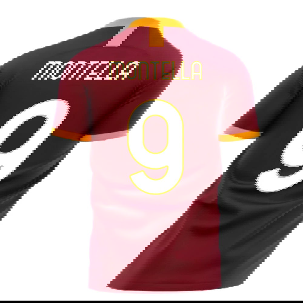 Roma 2025-2026 Home Concept Football Kit (Libero) (MONTELLA 9)