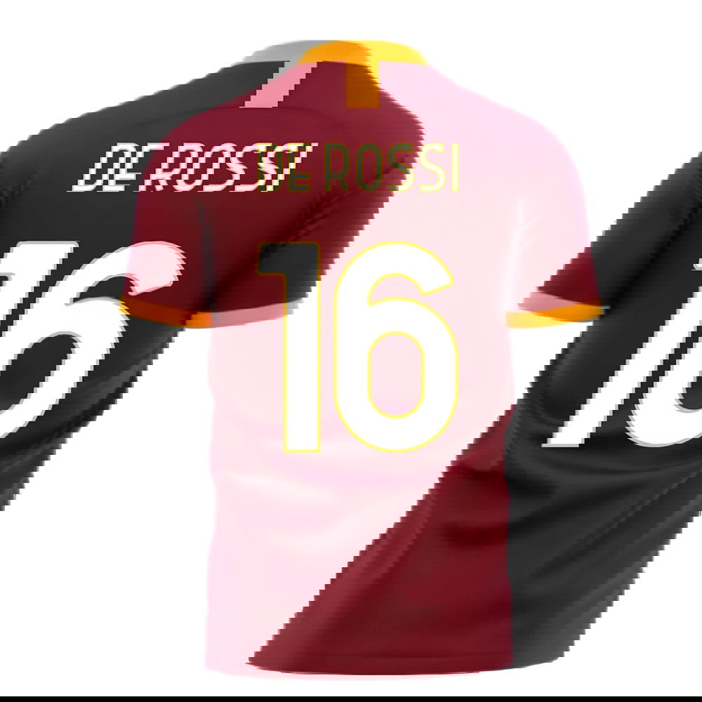 Roma 2025-2026 Home Concept Football Kit (Libero) - No Sponsor (DE ROSSI 16)