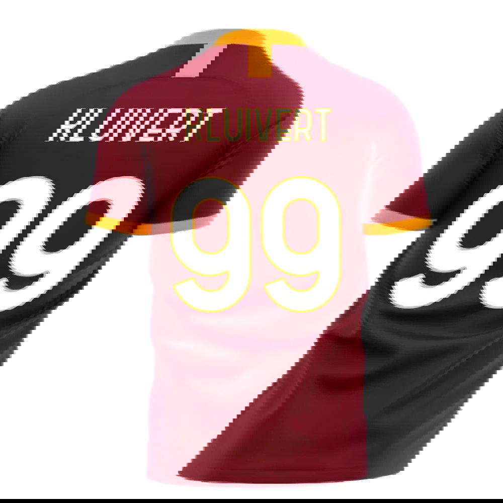 Roma 2025-2026 Home Concept Football Kit (Libero) - No Sponsor (KLUIVERT 99)