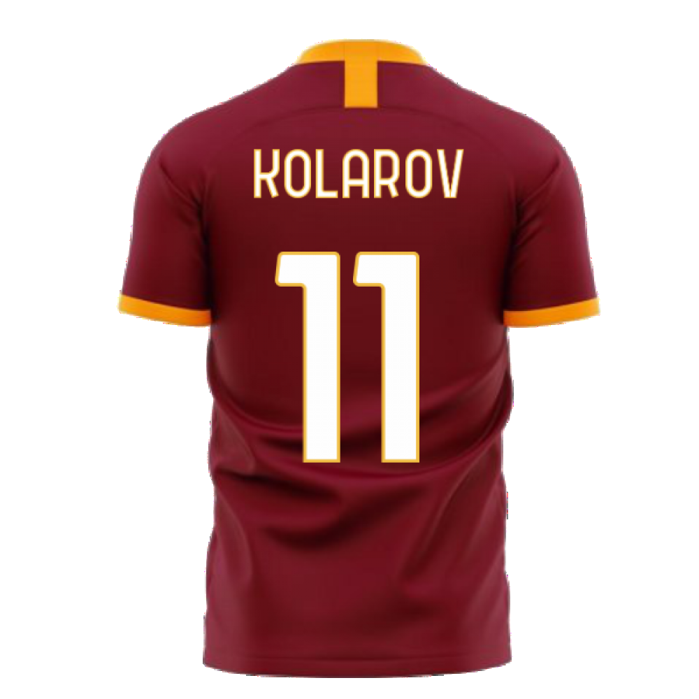 Roma 2025-2026 Home Concept Football Kit (Libero) - No Sponsor (KOLAROV 11)