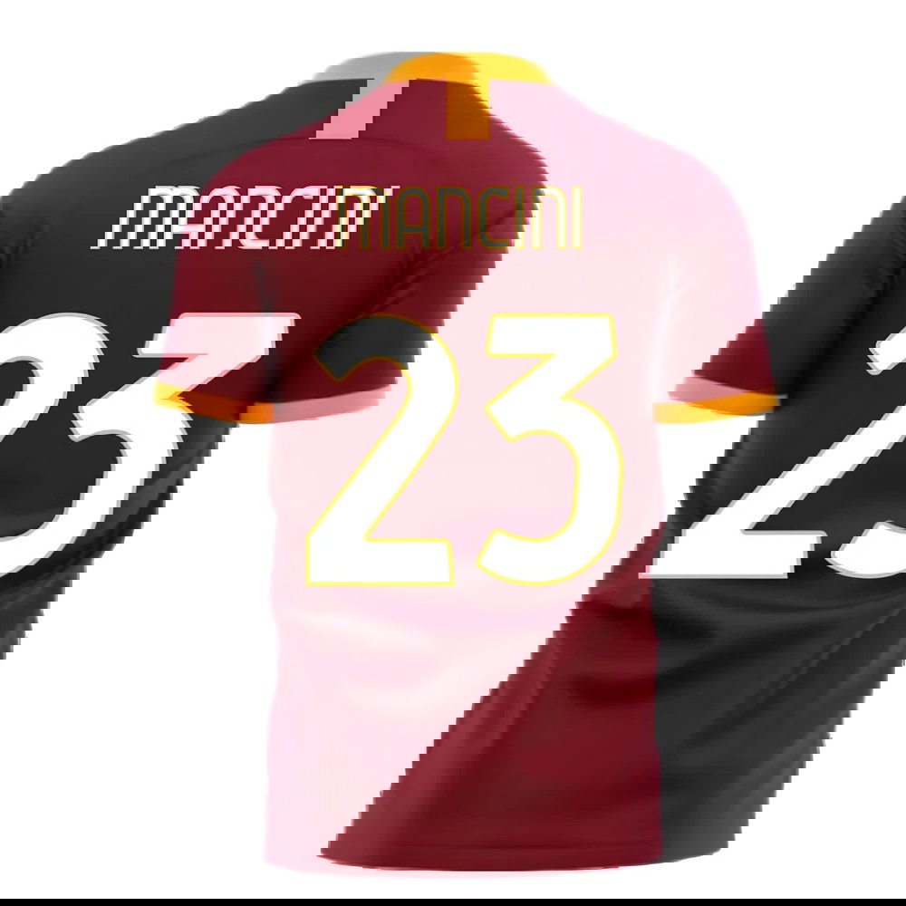 Roma 2025-2026 Home Concept Football Kit (Libero) - No Sponsor (MANCINI 23)